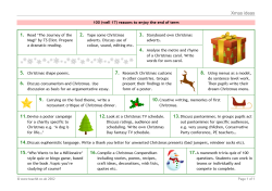 Christmas teaching ideas