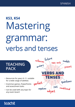 Mastering grammar: verbs and tenses – Spanish