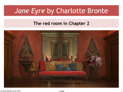 The red room in Chapter 2 of Jane Eyre