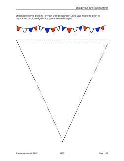 Design your own royal bunting!