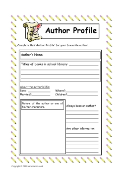 Author profile