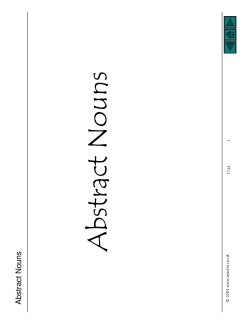 Abstract nouns PowerPoint