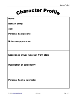 Character profile