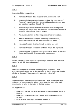 Act 5 Scene 1 questions and tasks