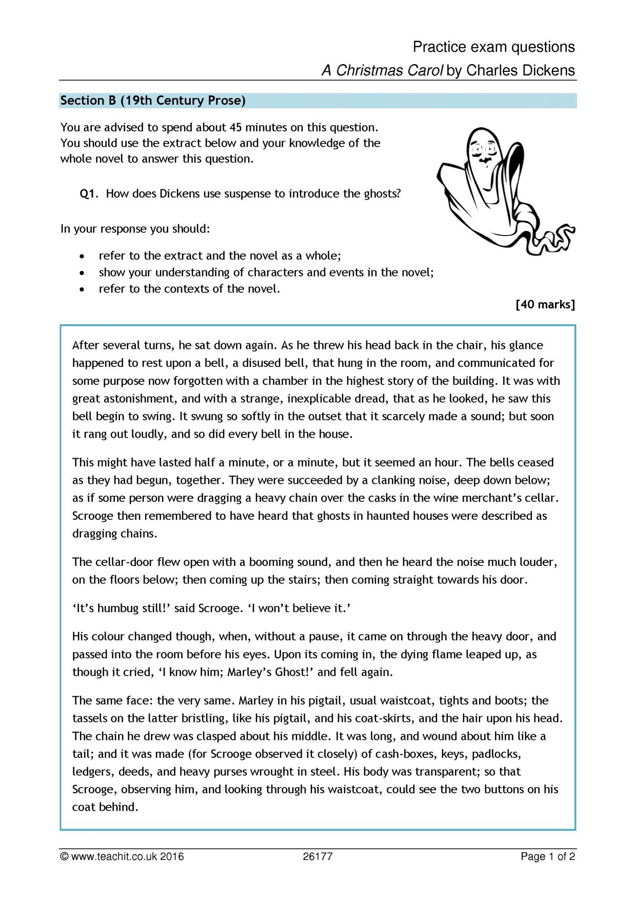 A Christmas Carol by Charles Dickens | KS3 resources (all)