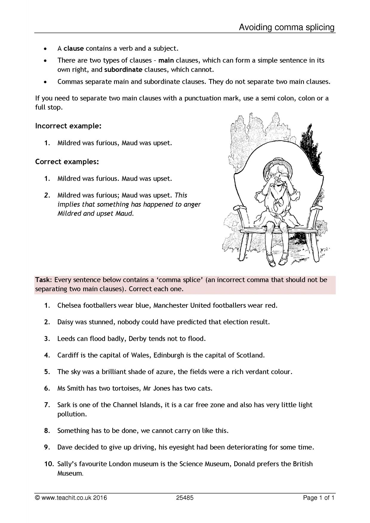 Key Stage 3 English Grammar Worksheets