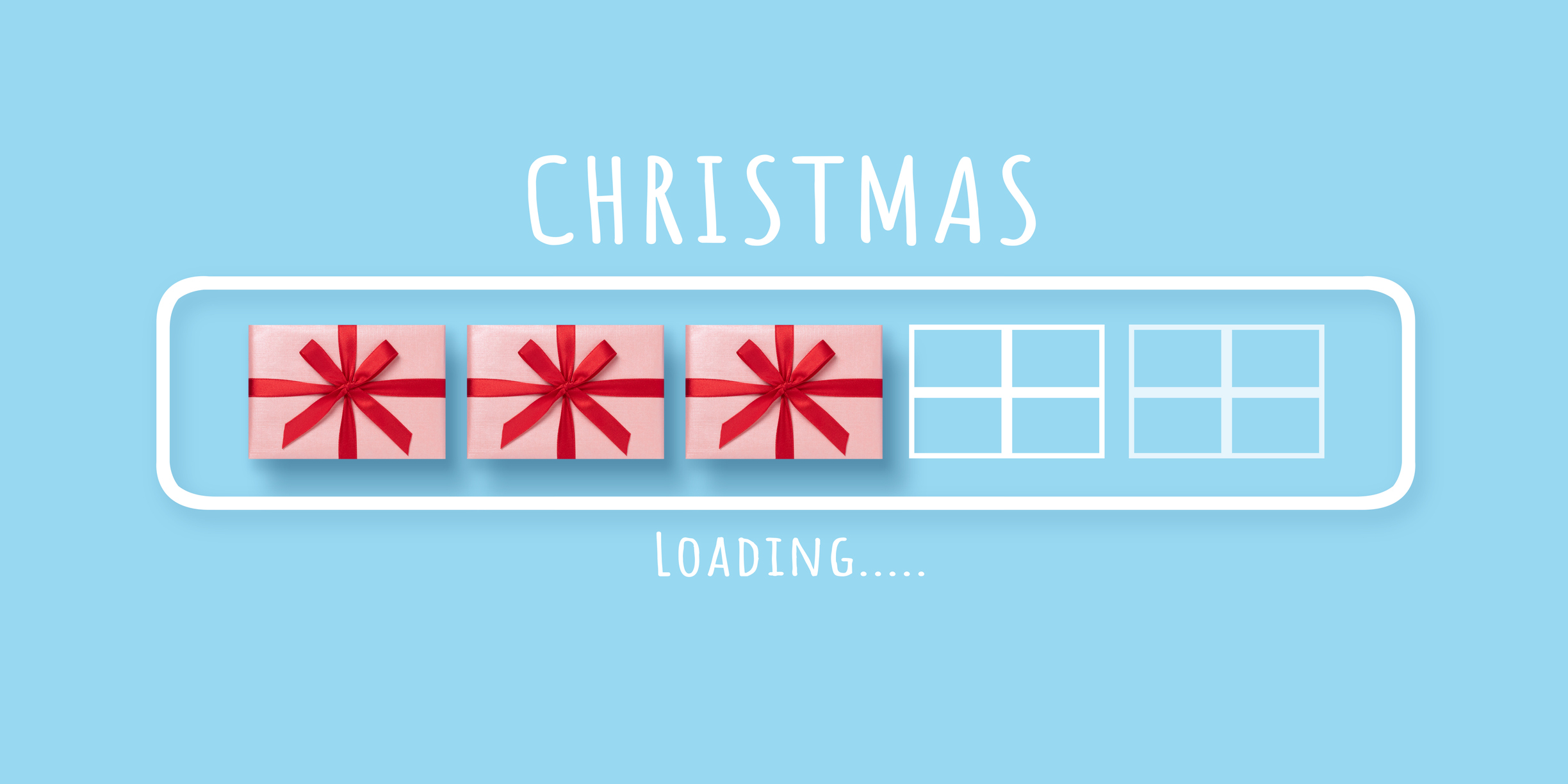 Christmas loading graphic