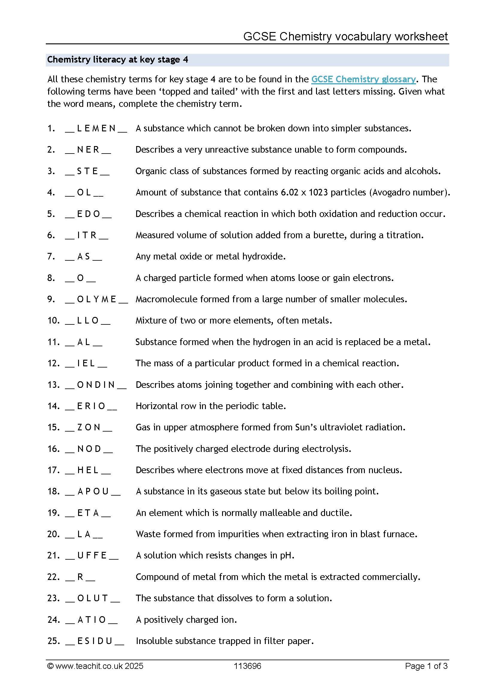 GCSE