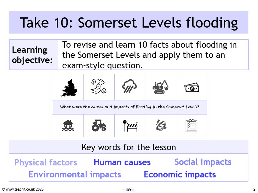 somerset floods case study gcse