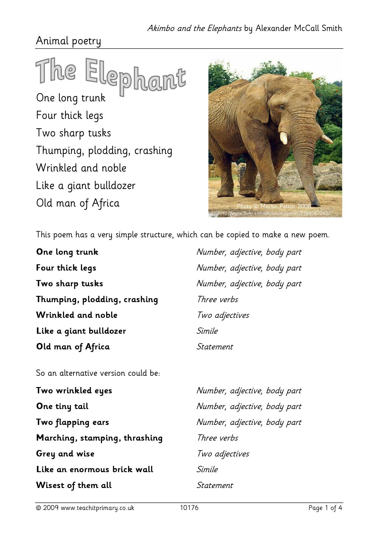Writing African animal poetry | KS2 English | Teachit