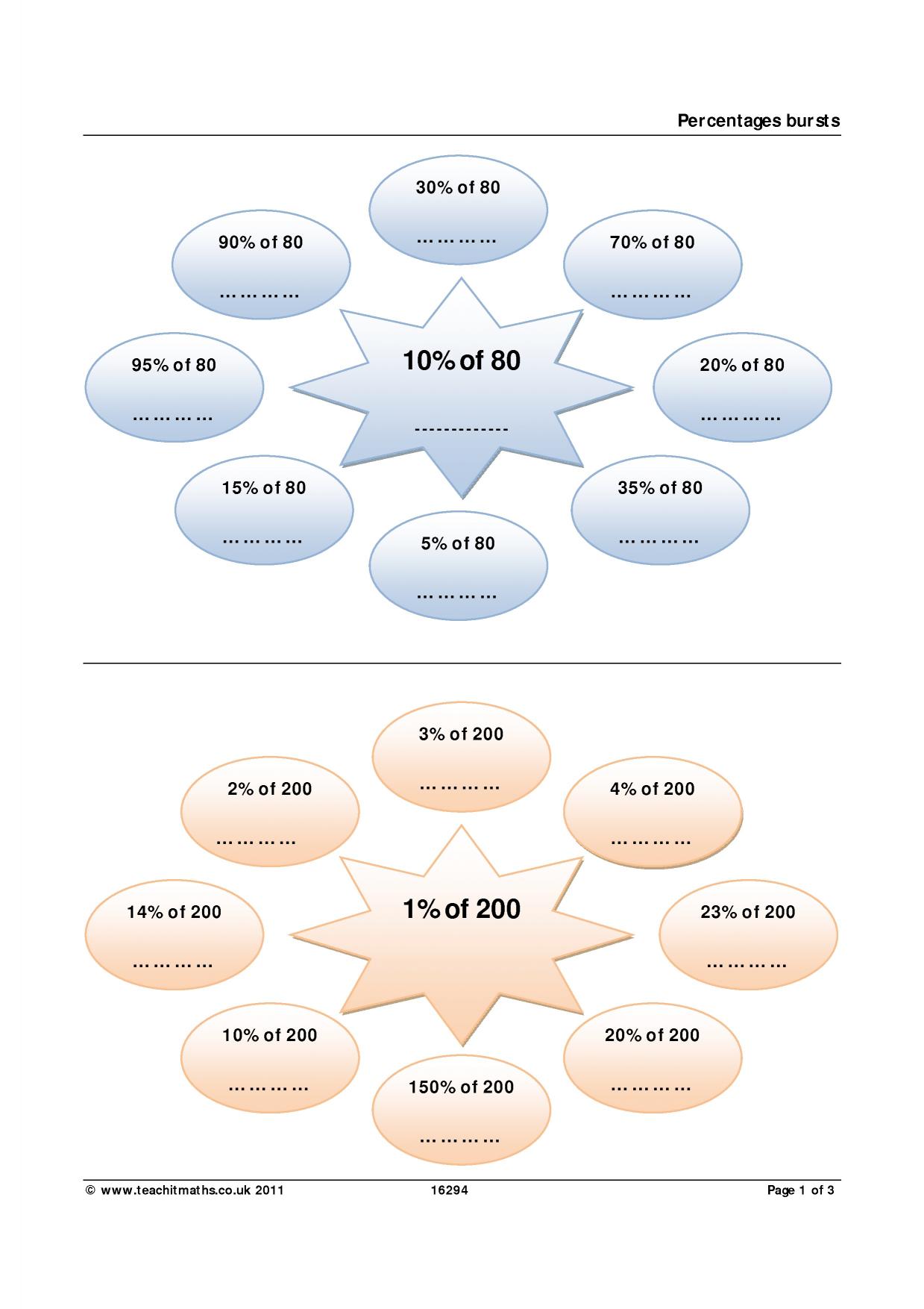 Percentages
