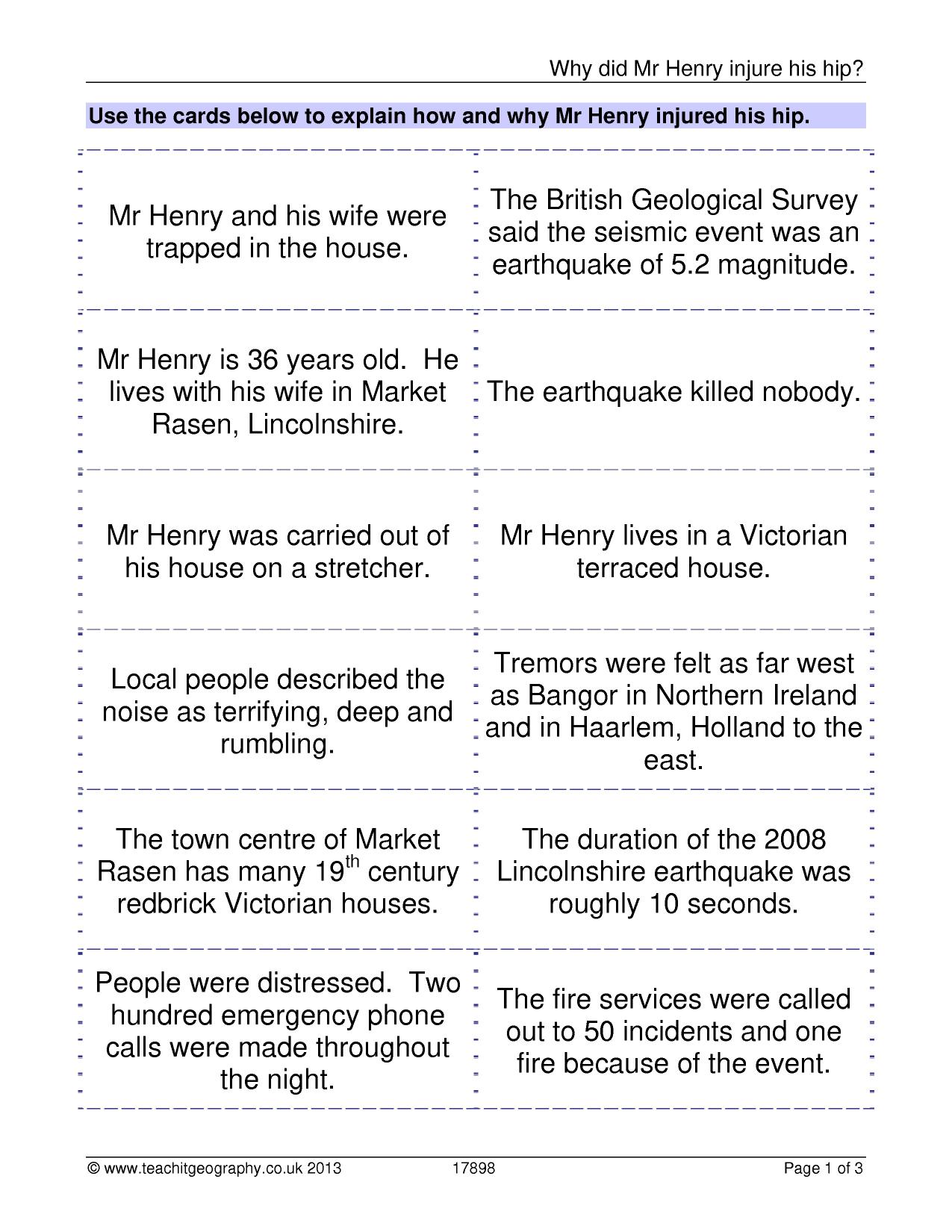 Earthquakes