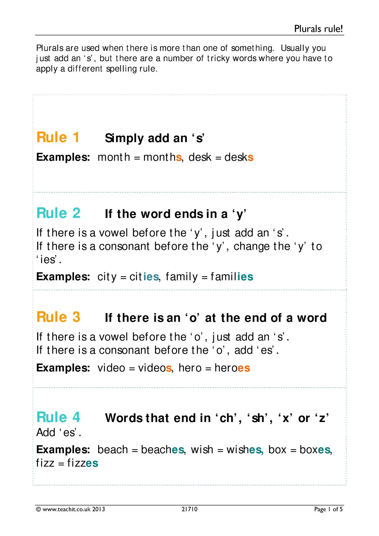 Plurals