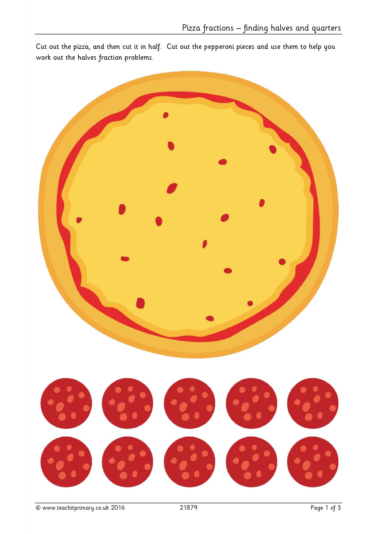 pizza-fractions-finding-halves-and-quarters-ks1-number-teachit