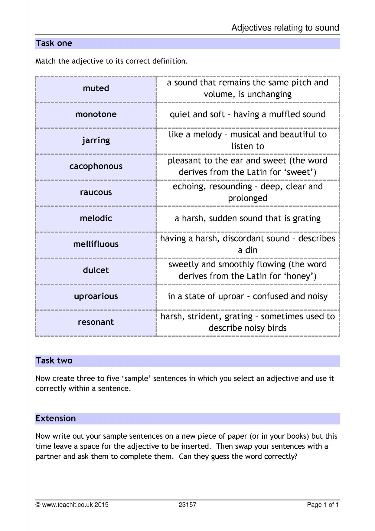 Adjectives
