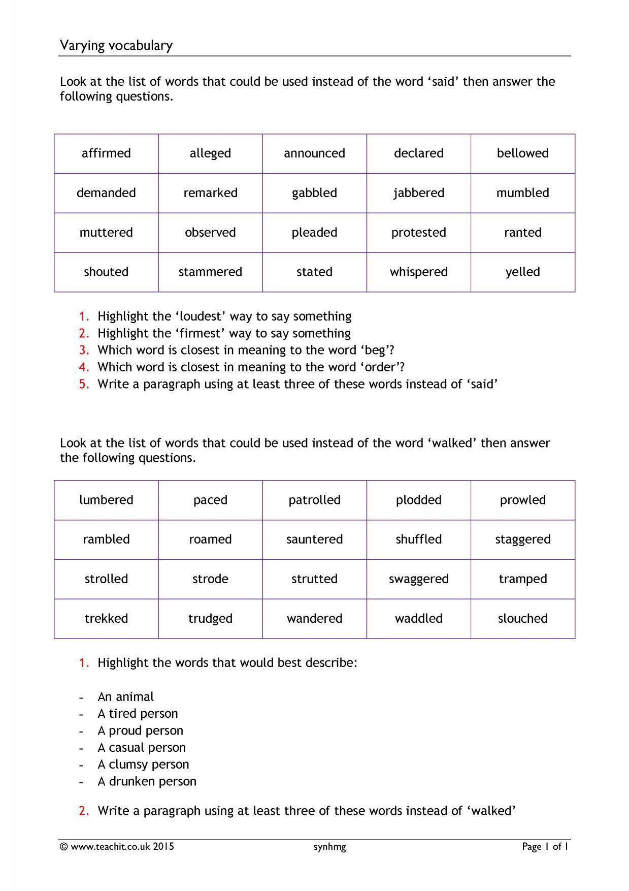 Varying