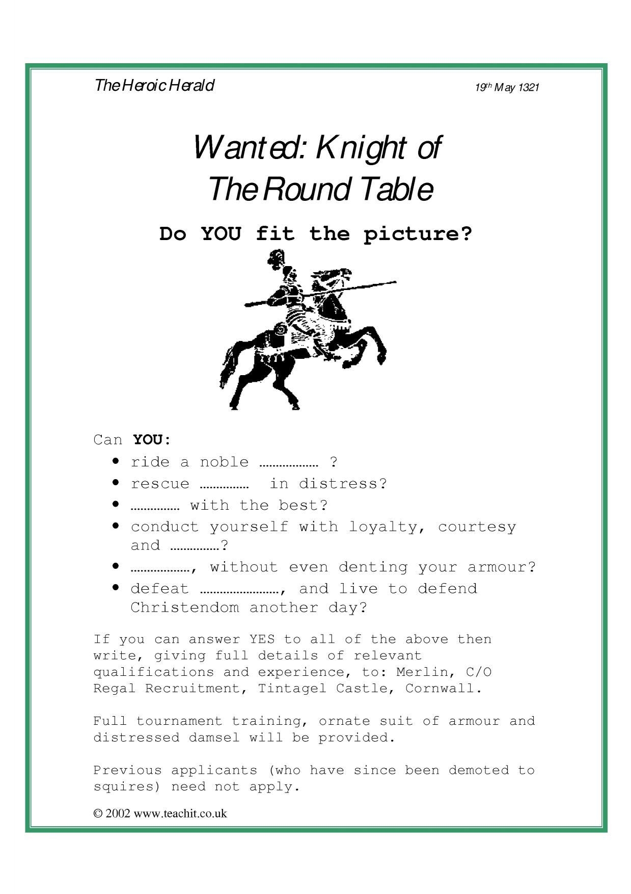Wanted: