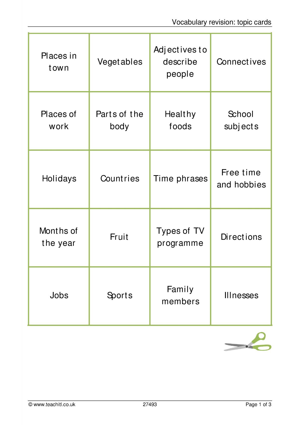 Vocabulary