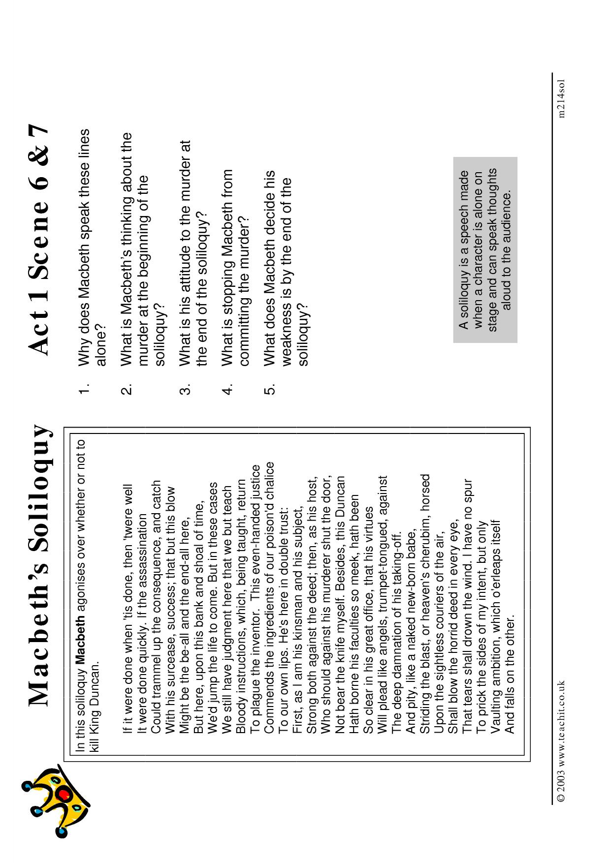 Understanding Macbeth's Soliloquy|KS3 English|Macbeth