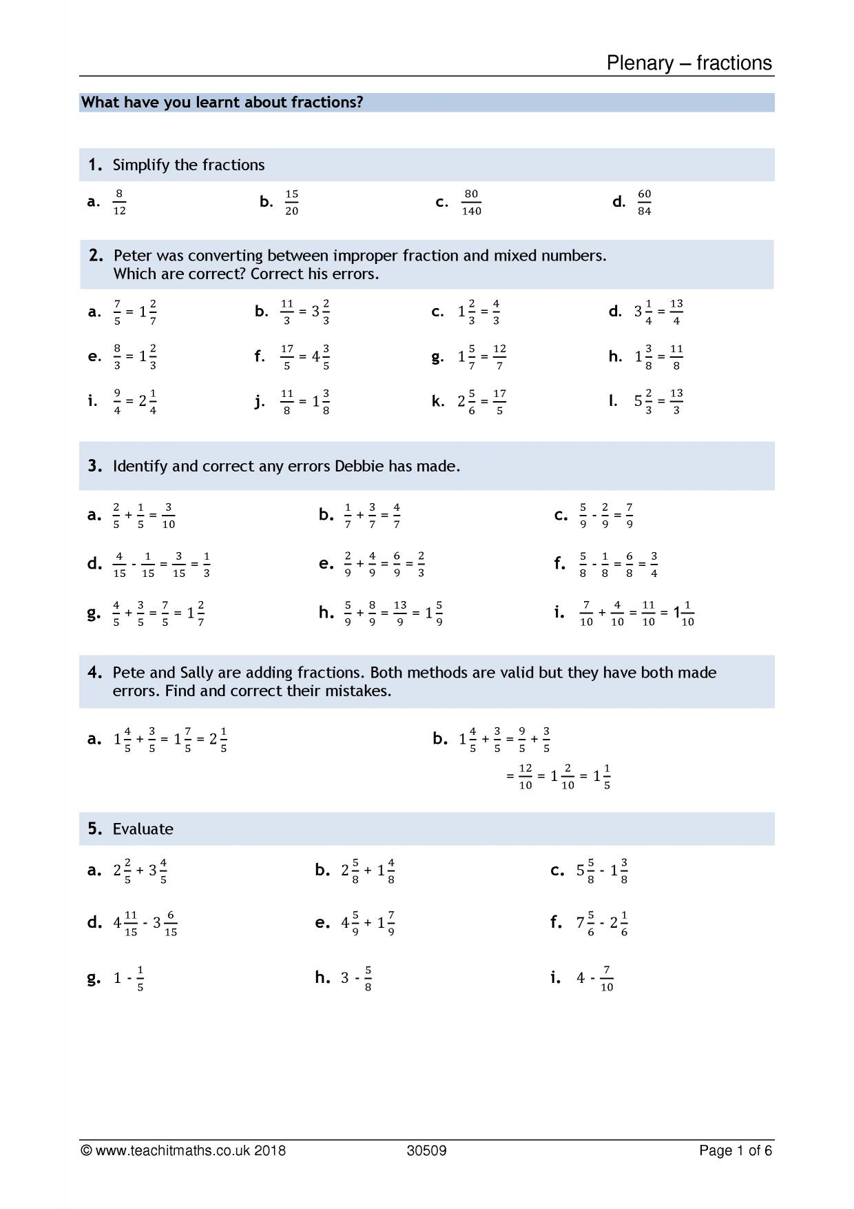 Fractions