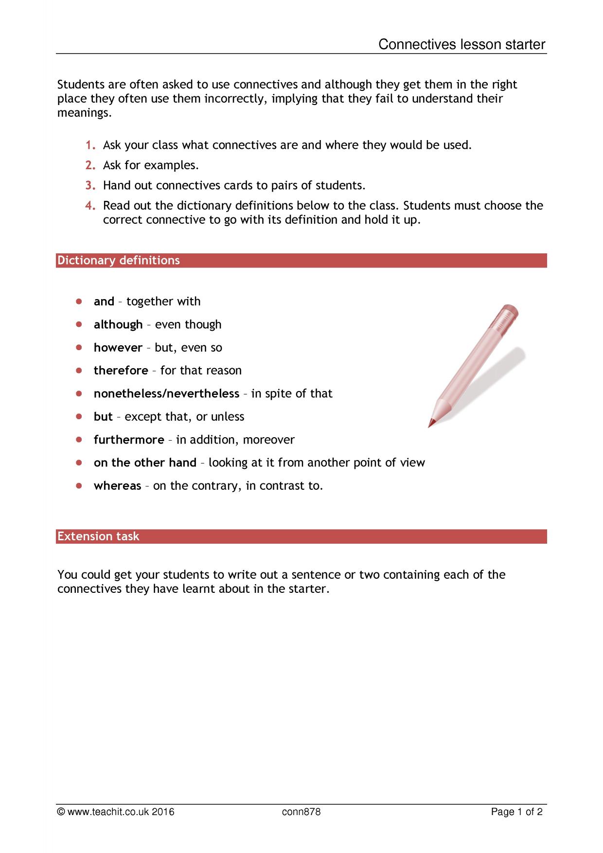 Connectives