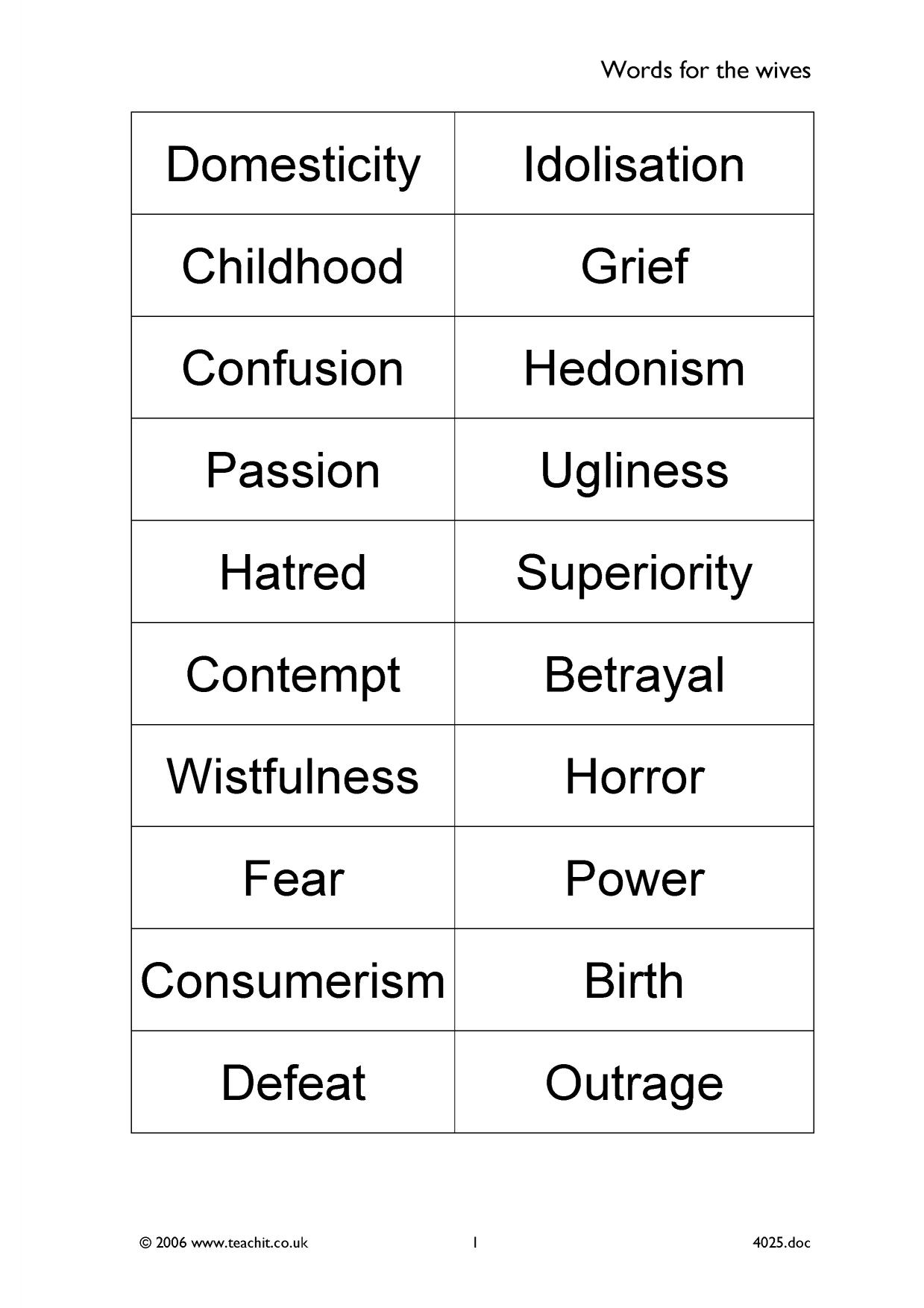 Words