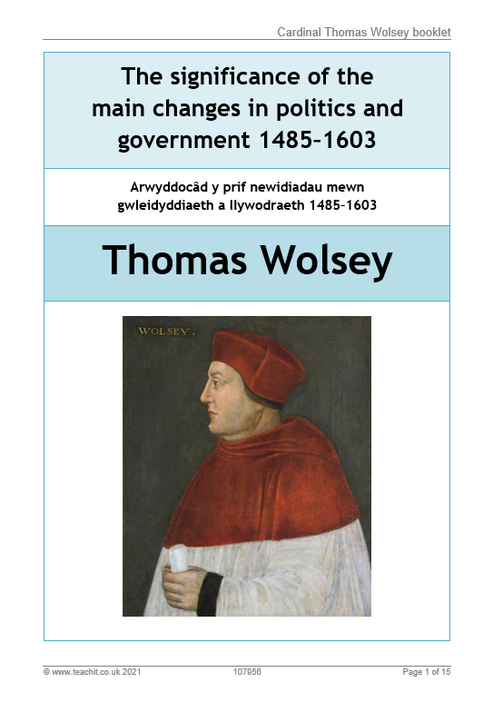Image of Wolsey booklet resource