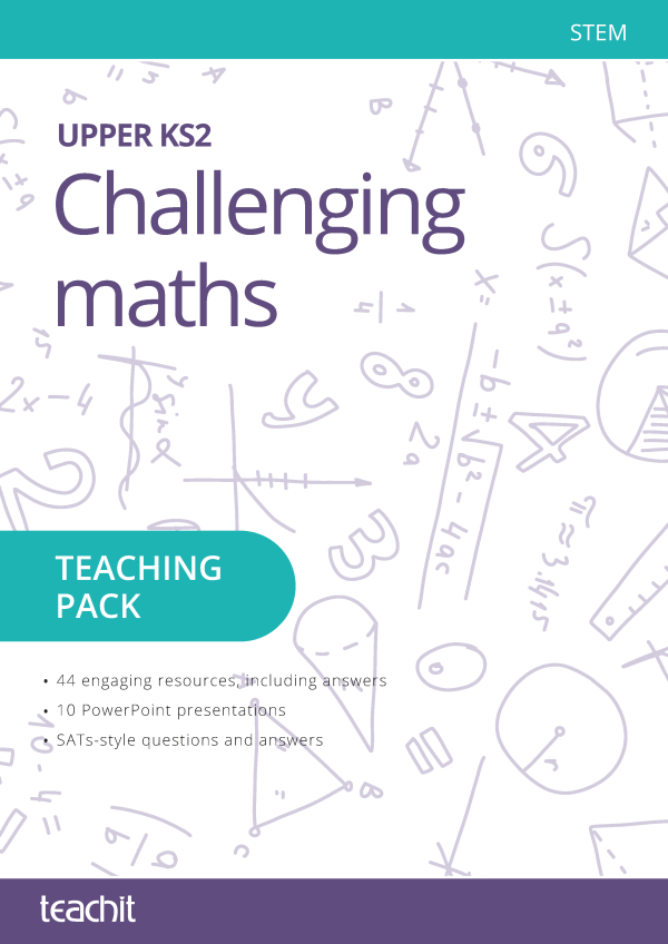 Challenging maths UKS2 cover