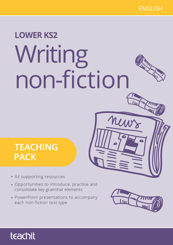 Writing non-fiction (lower KS2) cover