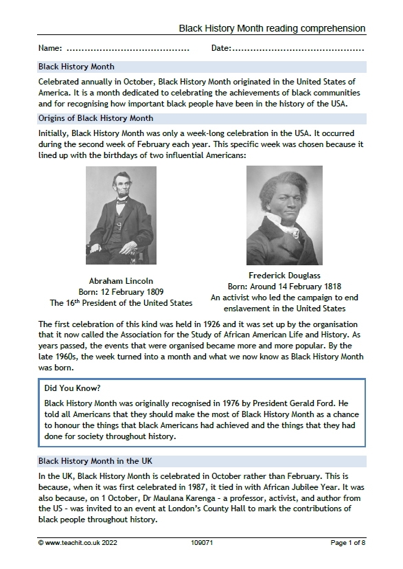 black-history-month-reading-comprehension-comprehension-ks2-teachit