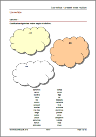 Los verbos – present tense revision and practice