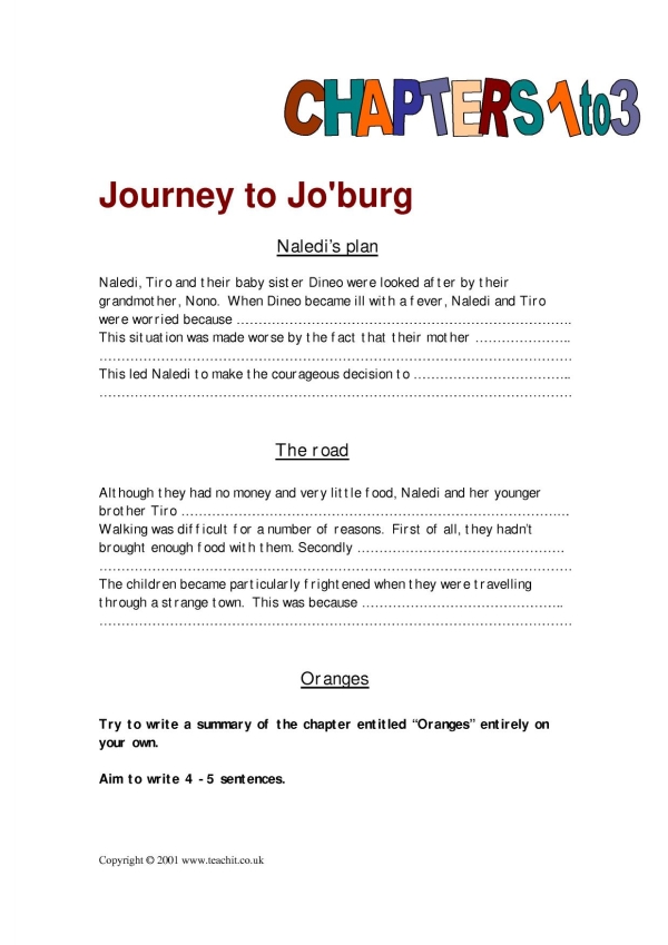 journey to jo'burg chapter 11