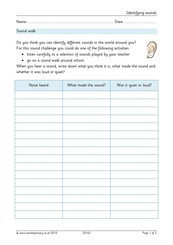 Identifying sounds|KS2 Science|Sound|Teachit