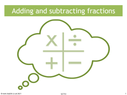 Image of adding and subtracting fractions resource