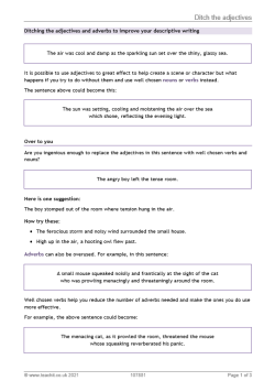 Image of ditch the adjective resource