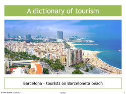 Image of a dictionary of tourism resource