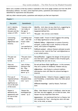 Image of key scene analysis resource
