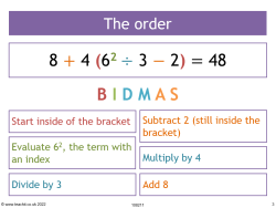 Image of BIDMAS resource