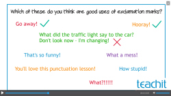When do we use exclamation marks? animation