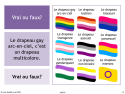 Apprendre les couleurs avec les drapeaux LGBT