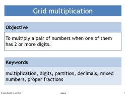 Using grid multiplication
