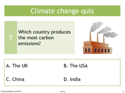 Climate change quiz