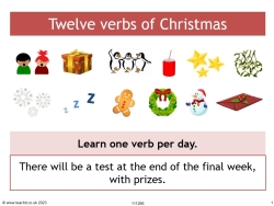 Twelve verbs of Christmas – Spanish