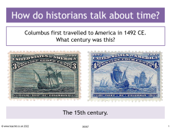 How do historians talk about time? resource