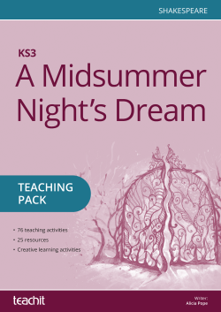 A Midsummer Nights Dream cover