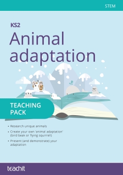 Animal adaptation teaching pack front cover
