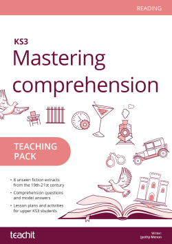 Mastering comprehension pack cover
