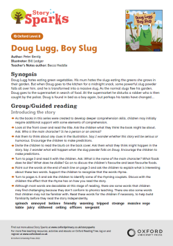 ORT Story Sparks Teaching Notes | Doug Lugg, Boy Slug - Oxford Reading Level 8 image