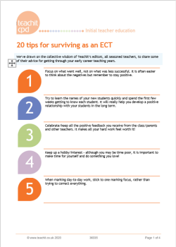 20 tips for surviving as an ECT