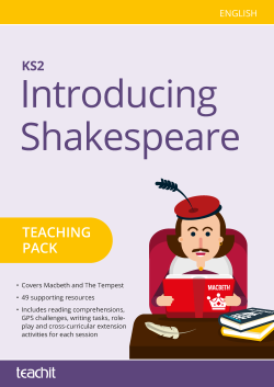 Introducing Shakespeare at KS2 cover